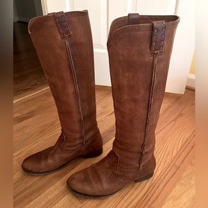 Tall brown Frye boots